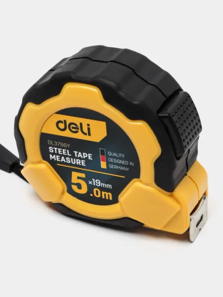 Рулетка Deli EDL3796Y, 19 мм * 5 м