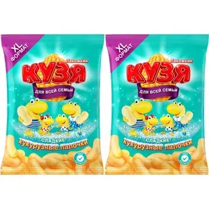 Кукурузные палочки Русскарт Кузя с сахарной пудрой 190 г, набор: 2 штуки