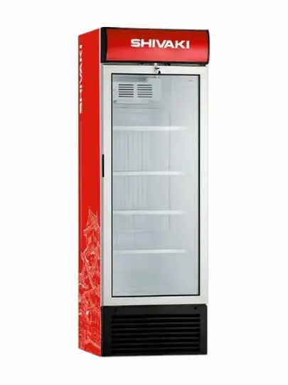 Холодильная витрина Shivaki SHS 190 SN RED – для магазина и напитков холодильник