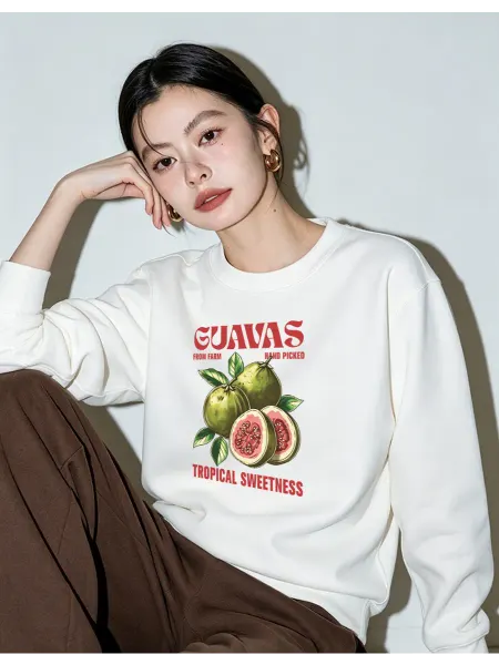 Фруктовый принтованный повседневный худи（L-5XL）