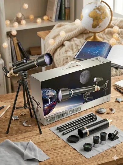 Детский астрономический телескоп Alloy Astronomical Telescope, штатив в комплекте