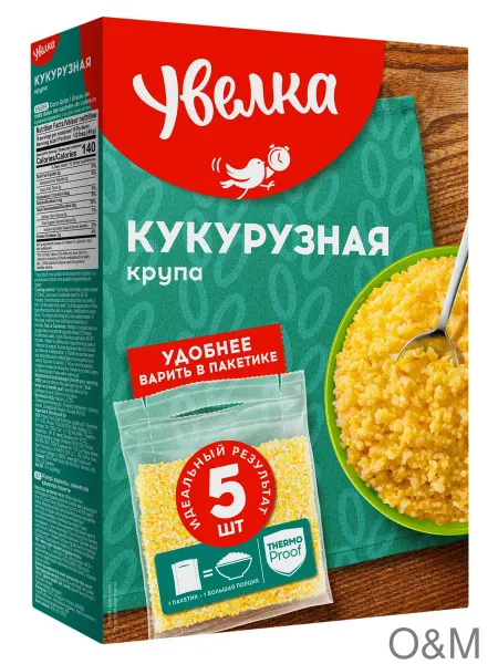 Крупа кукурузная «Увелка» в пакетах для