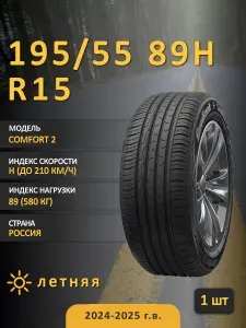 Cordiant COMFORT 2 Шины летние 195/55 R15 89H
