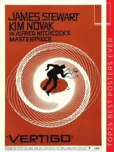 Постермания Постер "Головокружение (1958)", 70 см х 50 см