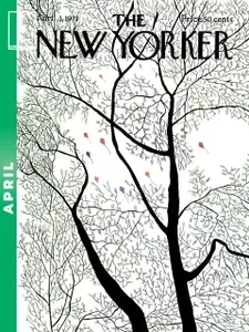 Постермания Постер "The New Yorker Весна Апрель 3 1971", 30х20 см