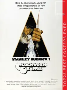 Постермания Постер "Заводной апельсин (1971)", 70 см х 50 см