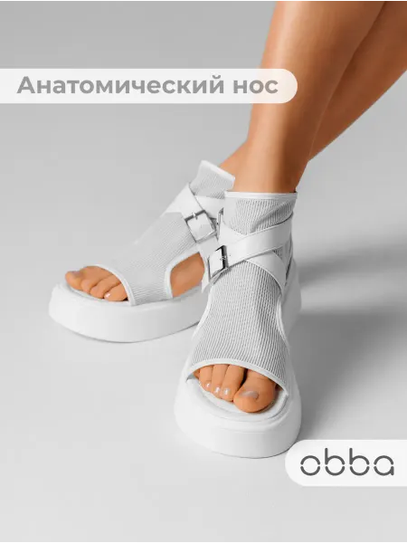 Obba Летние босоножки на толстой подошве с закрытой пяткой
