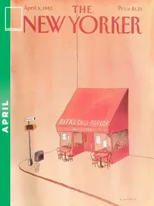 Постермания Постер "The New Yorker Весна Апрель 5 1982", 70х50 см