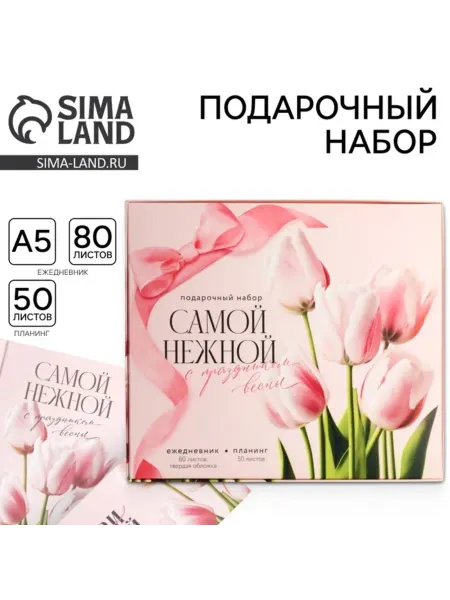 Нет бренда Подарочный набор ежедневник и планер для заметок