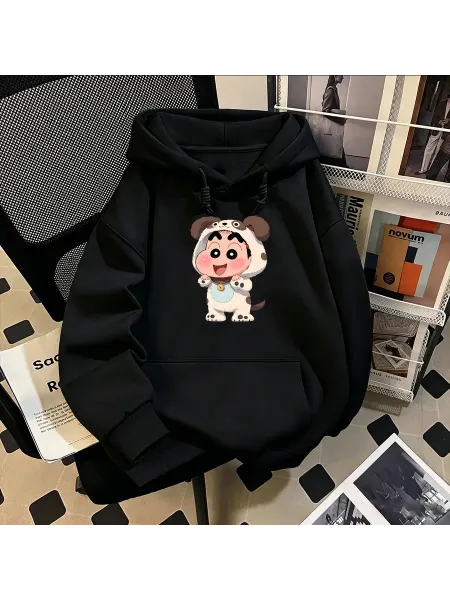 Карманные худи с принтом в виде мультфильмов
