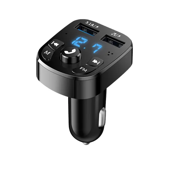 Автомобильный MP3-плеер многофункциональный FM-трансмиттер MyPads TX156-926 с 2 USB-портами и быстрой зарядкой 3.1A Quick Charge