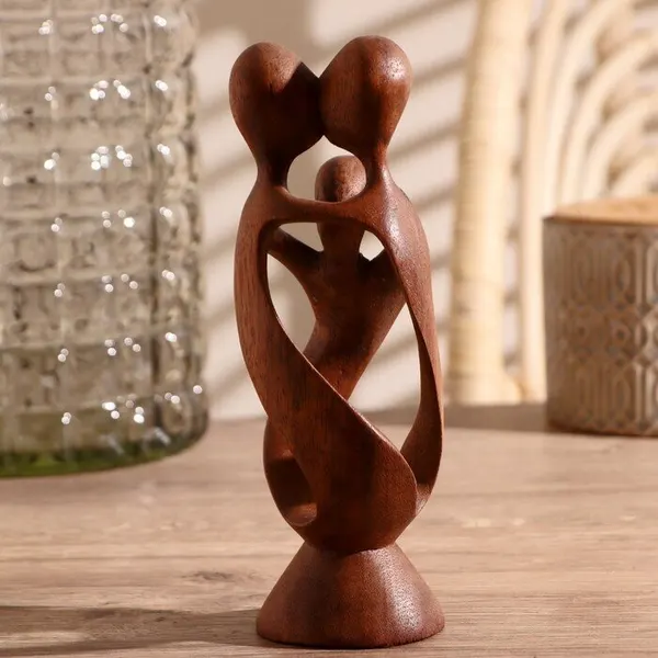 Сувенир «Семья», 20×6×6 см, дерево, коричневый