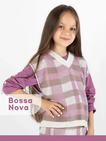 Bossa Nova Жилетка для девочки подростка вязаная безрукавка