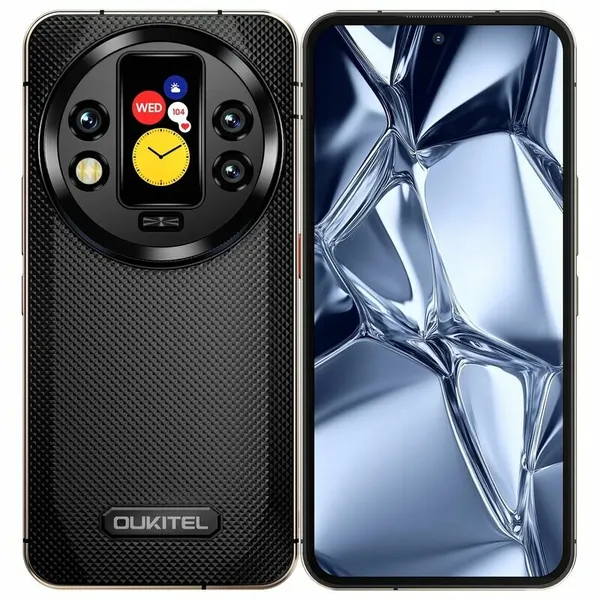 Смартфон OUKITEL WP200 Pro 72GB(24+48) RAM 1TB ROM Detachable Bluetooth Earphone 8800mAh, Black / Черный
