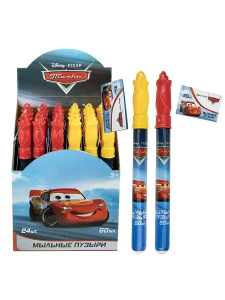 1TOY Мыльные пузыри детские Тачки 60 мл