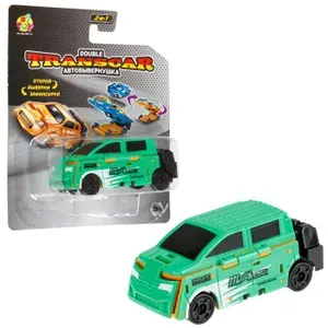 1toy Transcar Double: хэтчбек желтый/зеленый