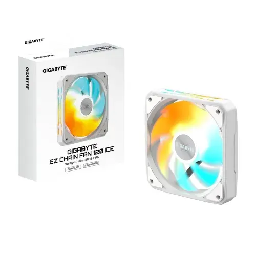 Вентилятор в корпус Gigabyte GIGABYTE GP-GBT EZFAN1201 ICE 1X120mm ARGB FAN. PWM, 3 Pin