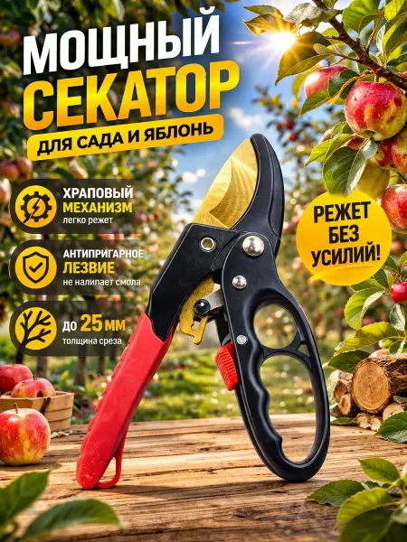 АЙЯР 2 Секатор садовый храповый механизм
