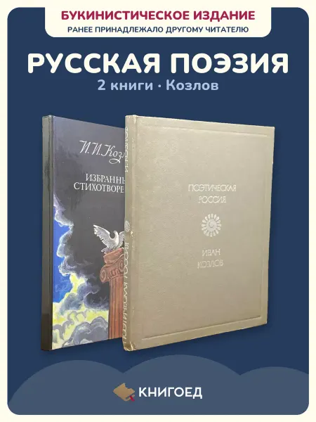 Книгоед Козлов Иван стихотворения поэзия романтизм 2 книги