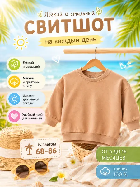 DANA baby Свитшот (оверсайз) для малышей