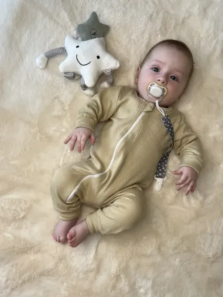 Twins Комбинезон, слип для новорожденных на молнии, оливковый