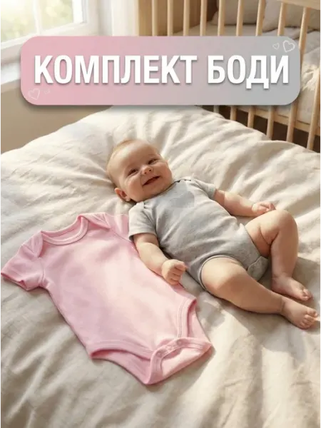 Щеголенок Комплект боди для новорожденных
