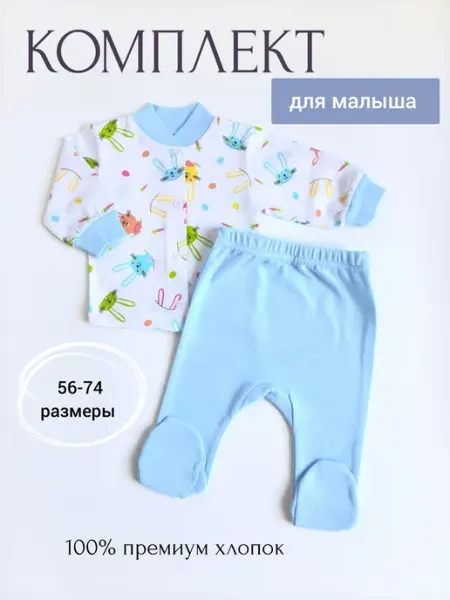 КАПИТОША Комплект нательный для новорожденного