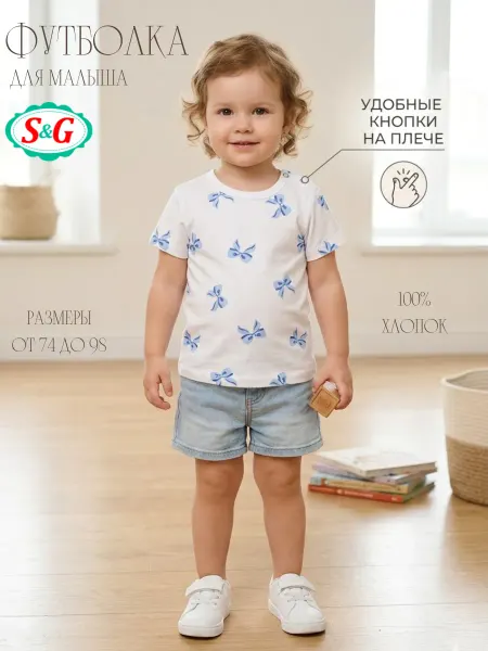 S&G Футболка детская легкая хлопковая