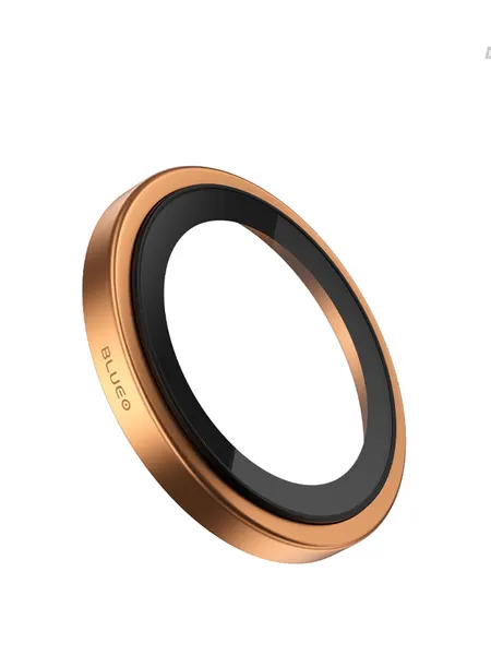 BlueO сапфировое стекло для камеры iPhone 17 Pro/17 Pro Max, Camera Lens SAPPHIRE Titanium 3 шт. Orange +installer