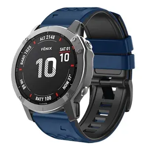 QuickFit 22 мм силиконовый спортивный ремешок для Garmin Epix Gen 2 /Garmin tactix 8 47mm/Descent G2/Instinct 3 45mm For Fenix E 7 6 5 Venu 4 3 2