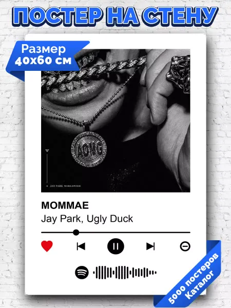 Arthata-spotify постер Спотифай постер Спотифай постер Jay Park - Mommae 40х60