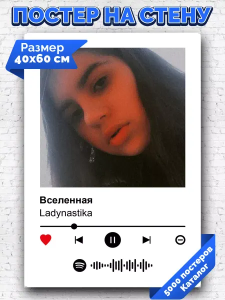 Arthata-spotify постер Спотифай постер Спотифай постер Ladynastika - Вселенная 40х60