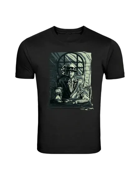 Нет бренда Футболка Camiseta gráfica ilustración mesa poker jugador vin