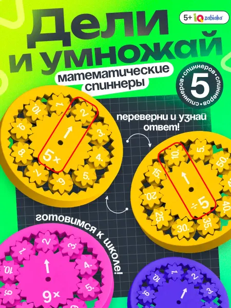 IQ-Zabiaka Математические спиннеры деление и умножение