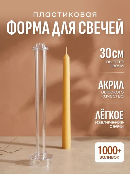 Nirava-Candle Форма для античных свечей пластиковая 2,2x30 см