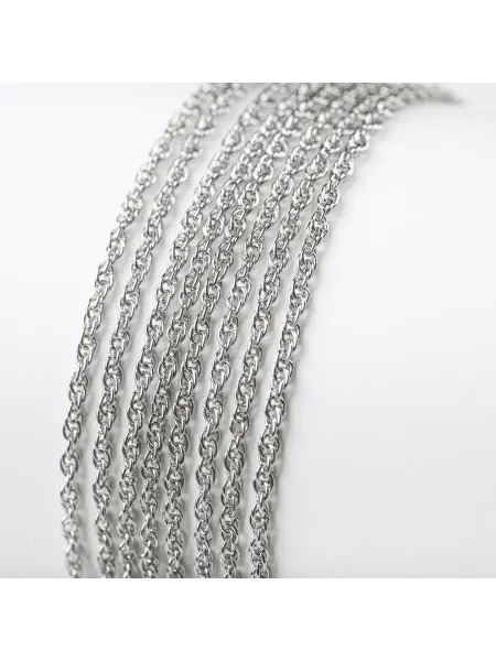 Цепочка для рукоделия цв. платина, 2.5x1.5x0.2 мм (3 м)