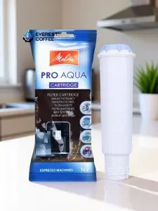Фильтр картридж для кофемашины Melitta Claris Pro Aqua, очистка и смягчение воды, защита от накипи, ресурс 50 л / 2 мес., арт. 318092568