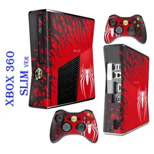 Наклейки виниловые защитные Spider-Man 2 на игровую приставку XBox 360 SLIM