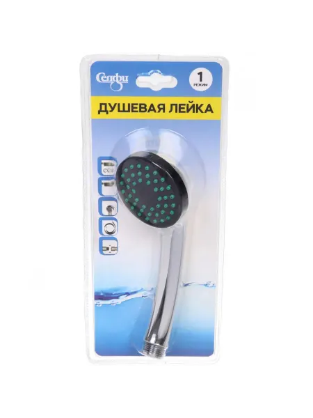 Zeriazor Душевая лейка с одним режимом 18х6,5 см
