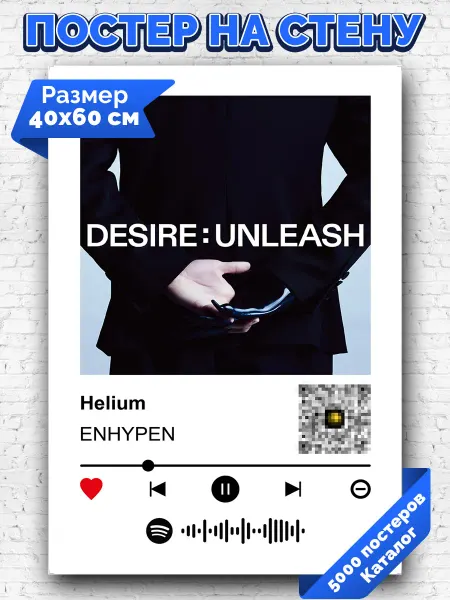 Arthata-spotify постер Спотифай постер Спотифай плакат ENHYPEN - Helium 40х60