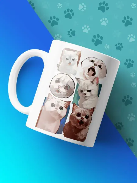 Каждому Своё Animals Кружка Котики Мемные котята Юмор Кофе Чай Подарок
