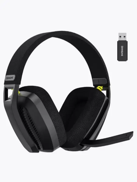 BINNUNE BW06 2,4 ГГц Беспроводная игровая гарнитура с микрофоном для PS5 PS4 ПК Mac Playstation Bluetooth Игровая гарнитура с микрофоном