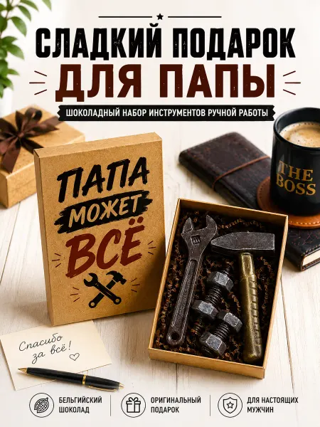 K&O Chocolate Шоколадный подарочный набор "Инструменты"