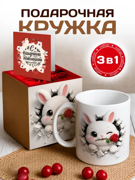 RedPony Кружка подарочная Заяц