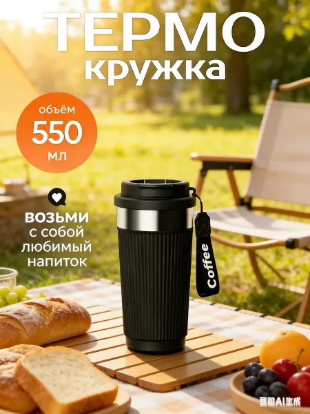 RUOMI Термокружка для кофе и холодных напитков