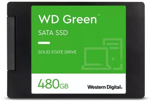 Western Digital 480 ГБ Внутренний SSD-диск WDS480G3G0A, 2.5" 6 Гбит/с (WDS480G3G0A)