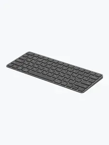 Клавиатура беспроводная для ноутбука, компьютера MAC, Windows, 500 мАч, 2.4G / Bluetooth, ножничная, алюминиевый корпус, темно-серый, 71123, Deppa