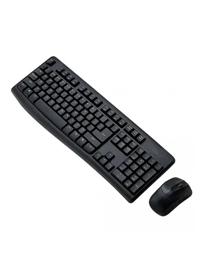 Rapoo X1800Pro 2.4G беспроводная клавиатура и мышь Wireless USB Black ⌨️🖱️