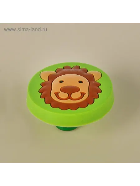 Яркая детская ручка с львом для мебели