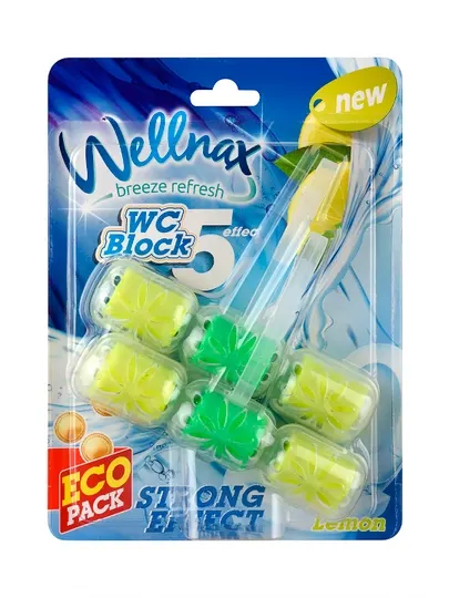 Подвесной туалетный блок Wellnax, Лимон, 2*50 г, X24